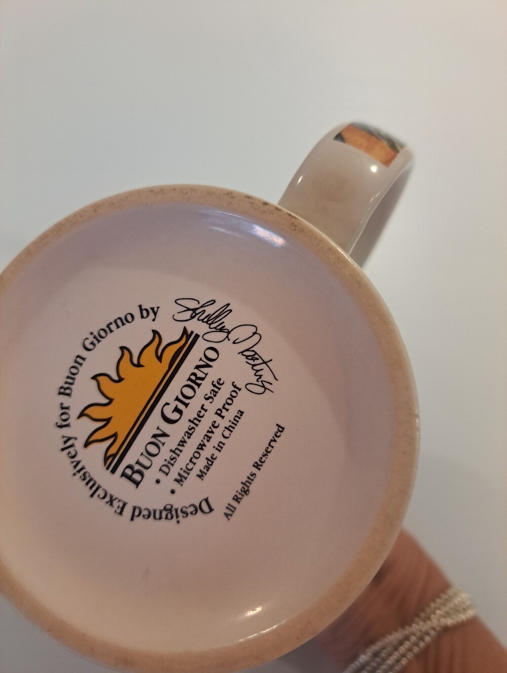 Buon Giorno Coffee Cup, Shelly Masters Coffee Mug, Fine Art Rome Italy - Picture 5 of 9